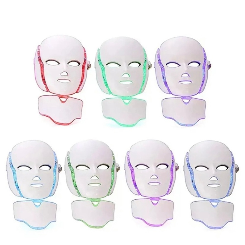 NEW 7Colors LED Light Photon Face Neck Mask Rejuvenation Facial Therapy